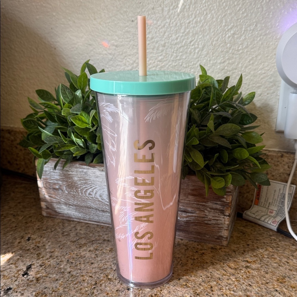 Starbucks | Los Angeles Pink & Mint Travel Tumbler